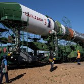 Ситуация на Байконуре: Россия выводит ракету с флагами «ДНР» и «ЛНР»