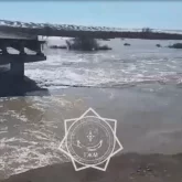 Мост обрушился в Абайской области
