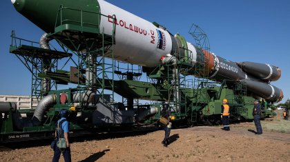 Ситуация на Байконуре: Россия выводит ракету с флагами «ДНР» и «ЛНР»