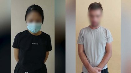 Обнаженную пару на самокатах арестовали в Алматы