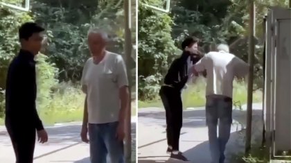 Под звонкий смех за кадром: подросток избил пожилого мужчину в Алматы