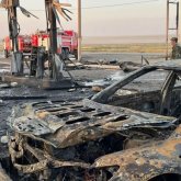 АЗС взорвалась в Актюбинской области. Видео