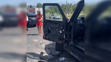 Айжан Байзакова попала в ДТП
