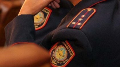 Завершено расследование в отношении полицейского начальника в Шымкенте