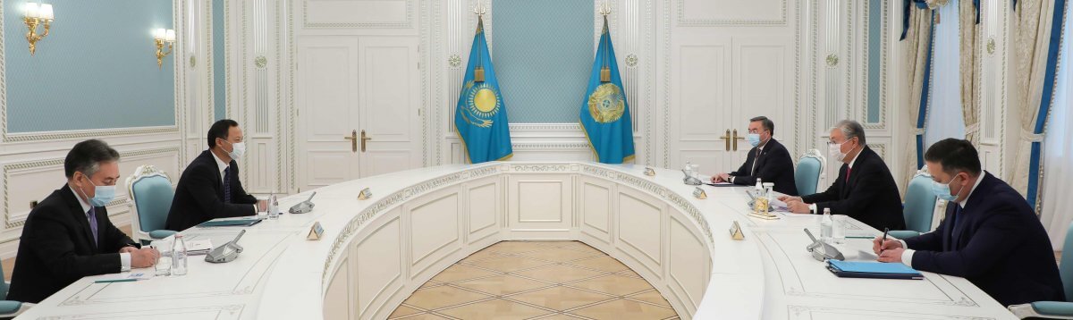 Касым-Жомарт Токаев принял министра иностранных дел Кыргызской Республики