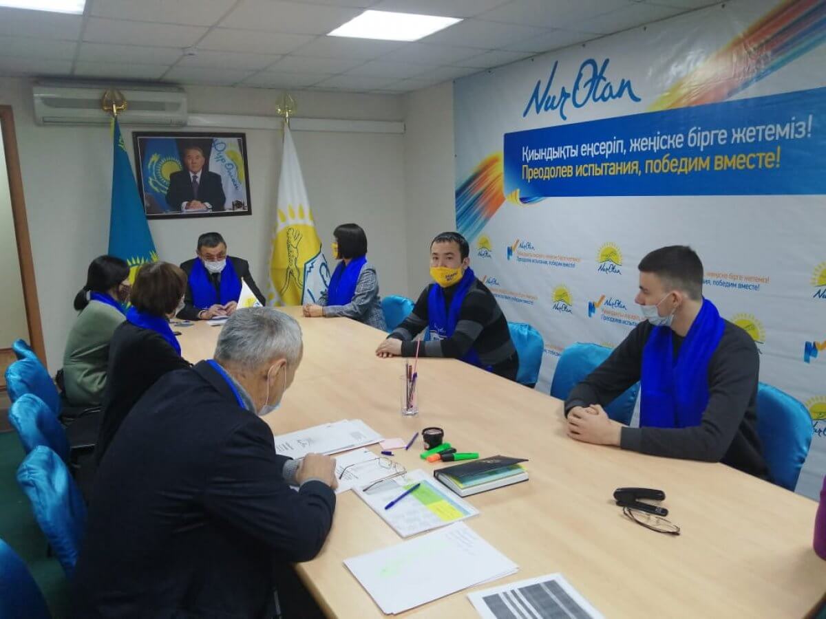 Состоялась презентация Костанайского районного предвыборного штаба «Nur Otan»