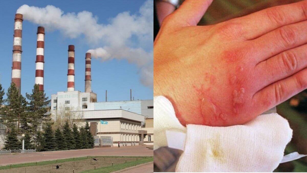 Завод в Павлодаре утопает в щелочи, прожигающей кожу человека