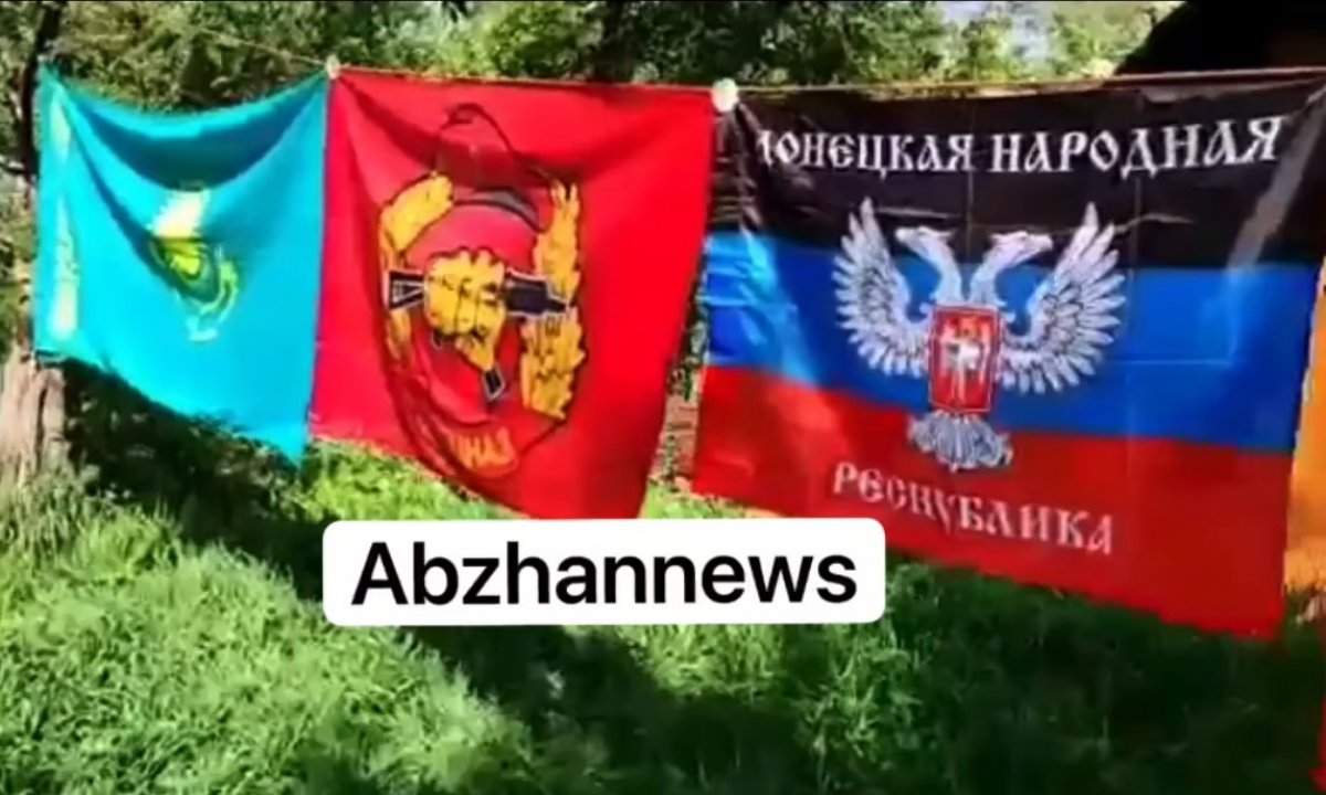 Флаги России, ДНР и Казахстана: застолье вооруженных людей напугало Казнет
