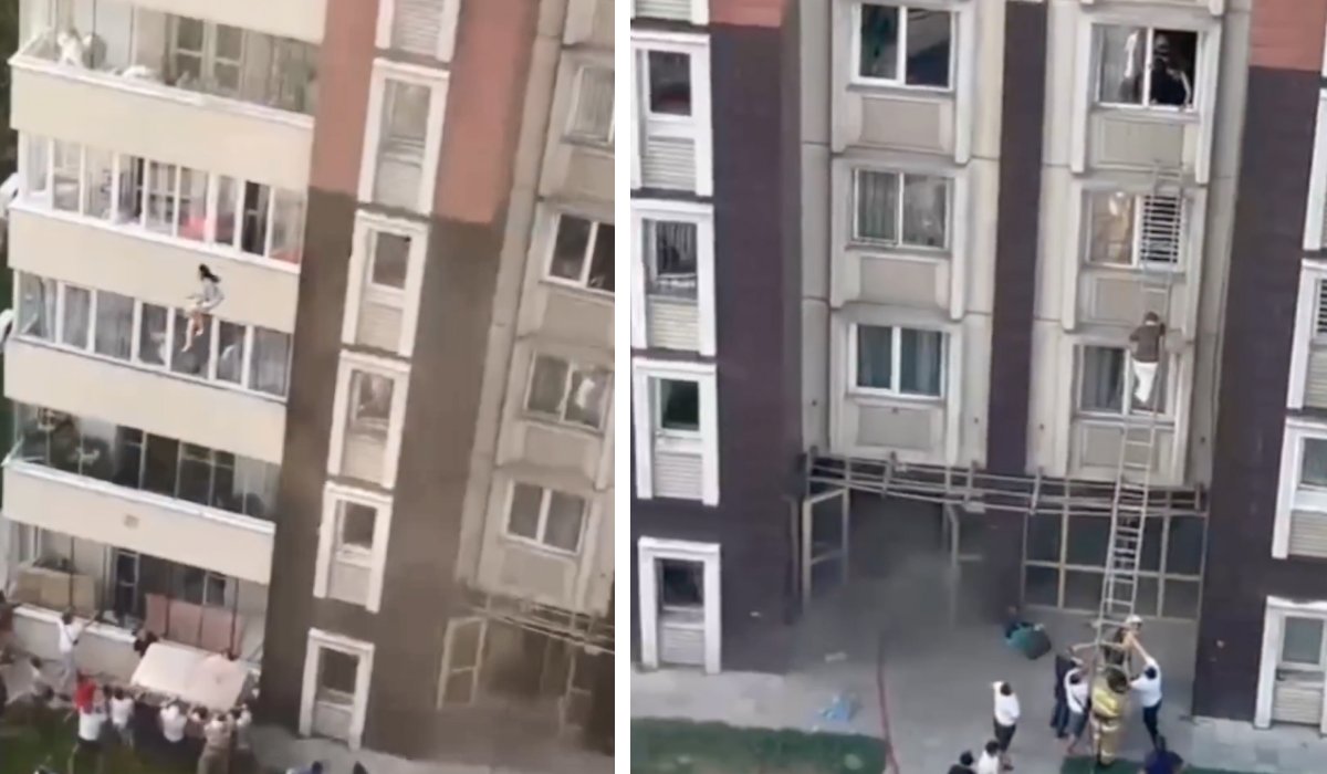 Сбрасывали из окон детей: в Алматы ликвидировали пожар в крупном ЖК