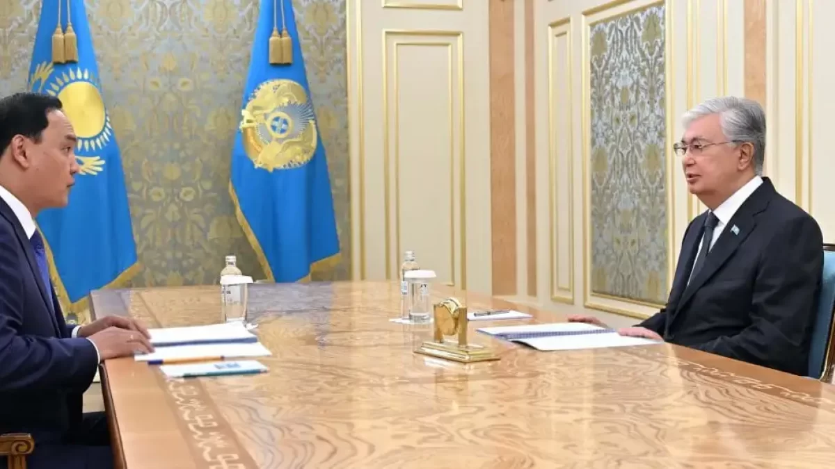 Глава государства принял акима Жамбылской области